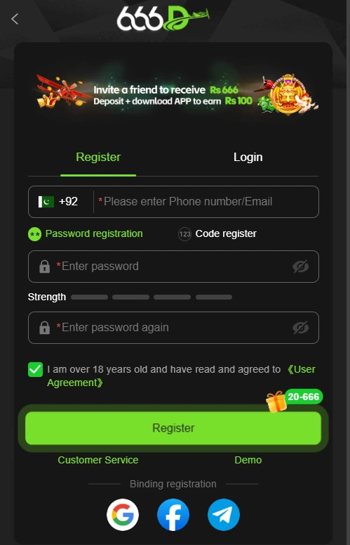 666D Login